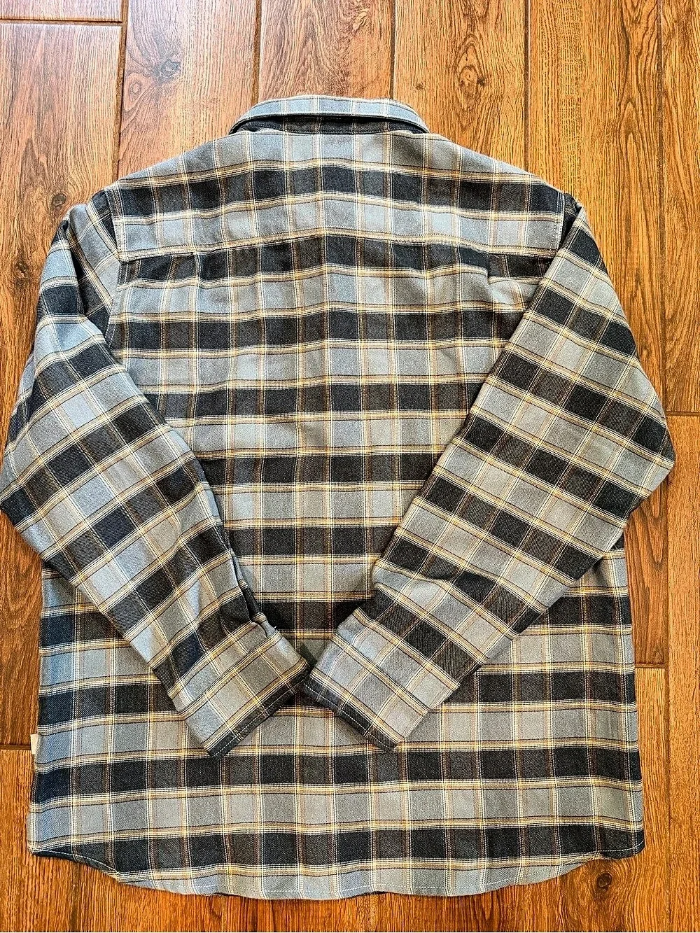 The North Face Men's Plaid Button Down Blue & Gray XL NWOT